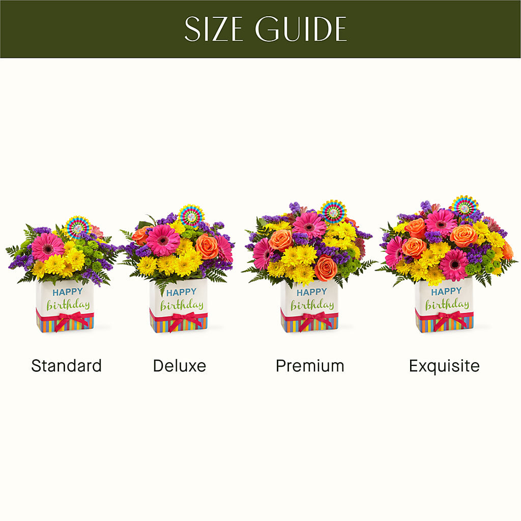 Birthday Brights Bouquet – Fantasy Decorations And Flower Shop, Hawthorne CA