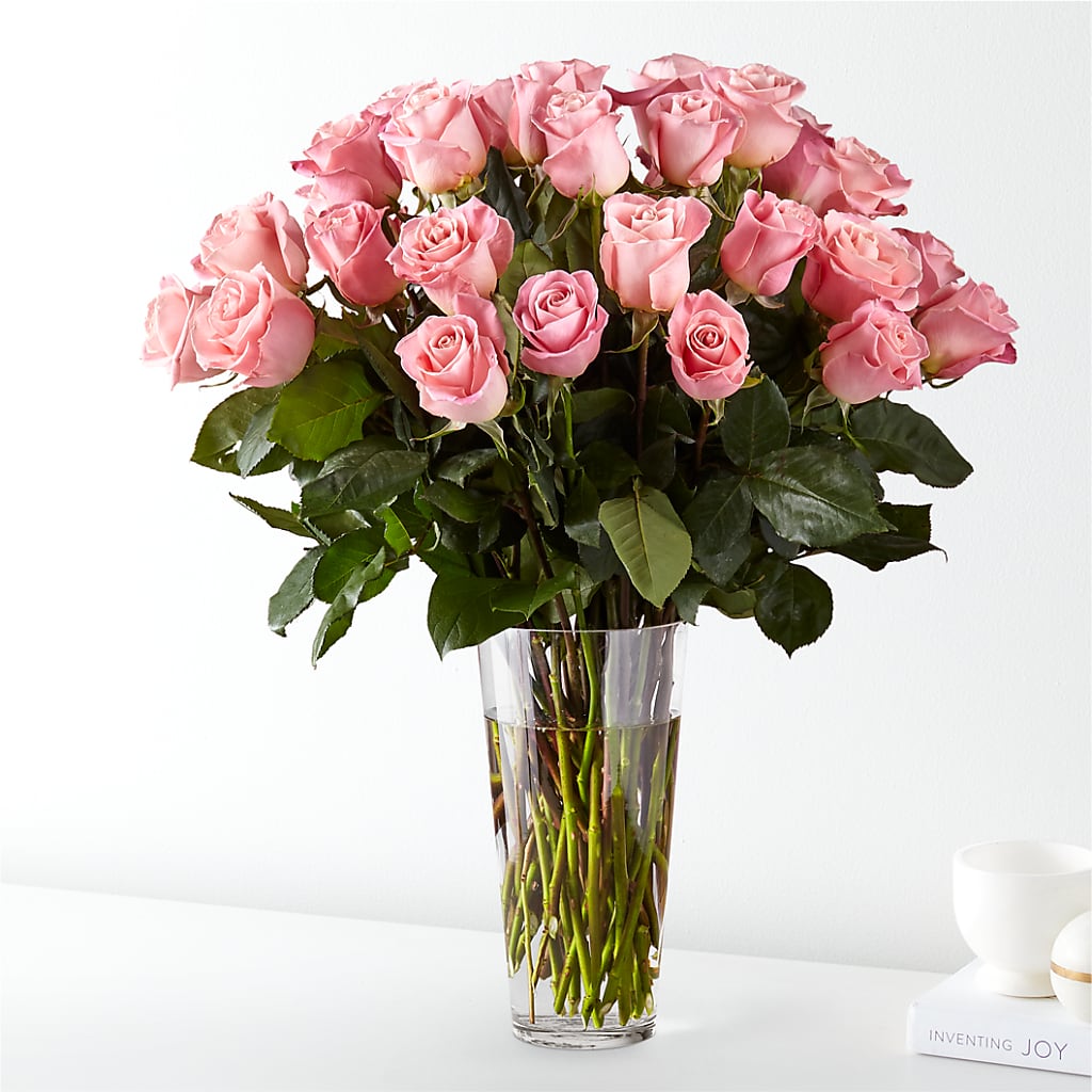 Long Stem Pink Rose Bouquet – Fantasy Decorations And Flower Shop, Hawthorne CA
