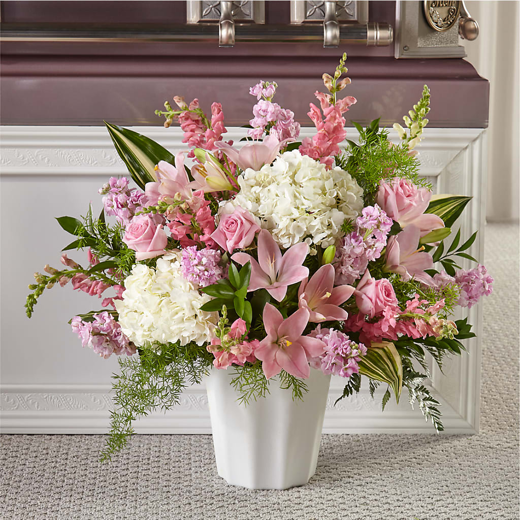 Simply Serene Floor Basket – Fantasy Decorations And Flower Shop, Hawthorne CA
