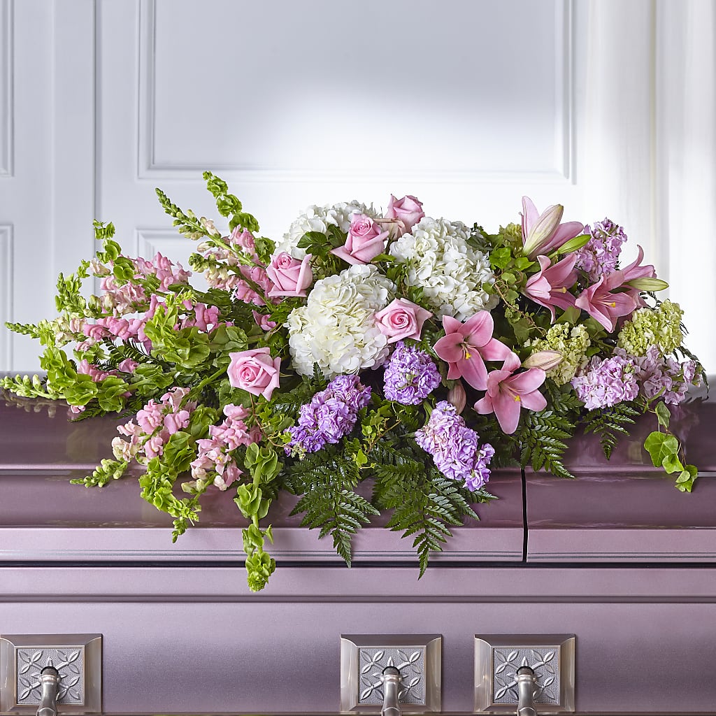 Life's Gratitude Casket Spray – Fantasy Decorations And Flower Shop, Hawthorne CA