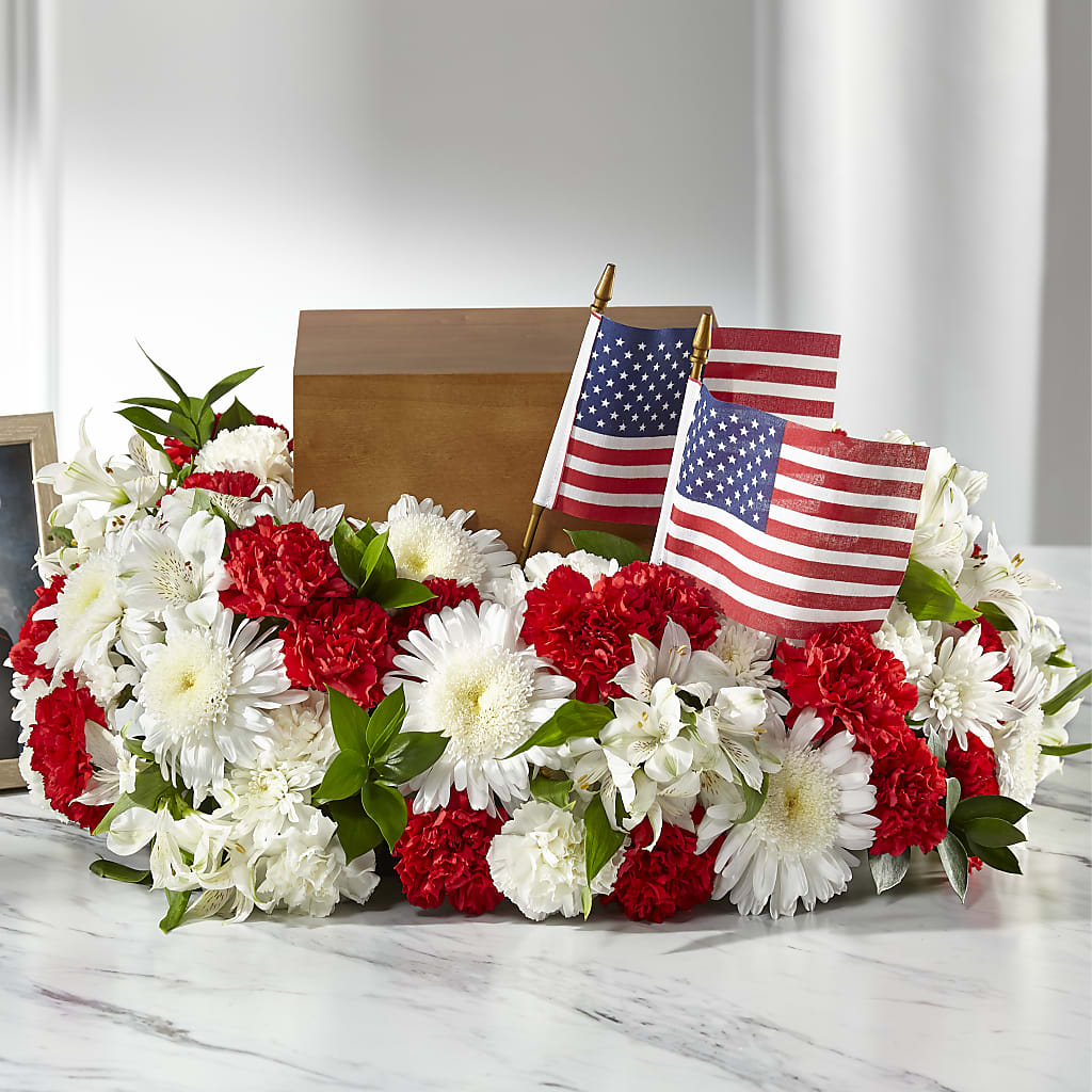 Spirit of Patriotism Cremation Adornment – Fantasy Decorations And Flower Shop, Hawthorne CA