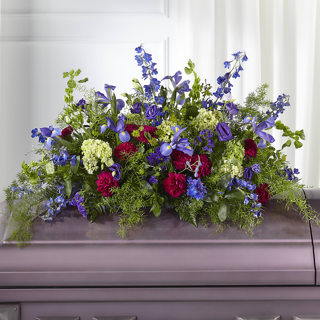 Always Treasured Casket Spray – Fantasy Decorations And Flower Shop, Hawthorne CA