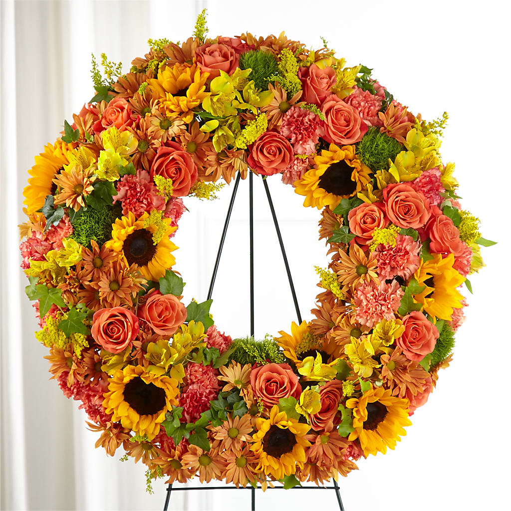 Autumnal Memories Wreath (Standard) – Fantasy Decorations And Flower Shop, Hawthorne CA