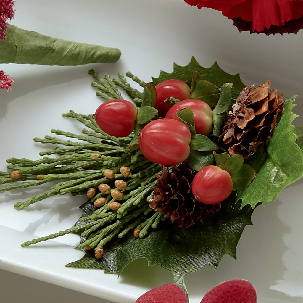 Red Berry Boutonniere – Fantasy Decorations And Flower Shop, Hawthorne CA