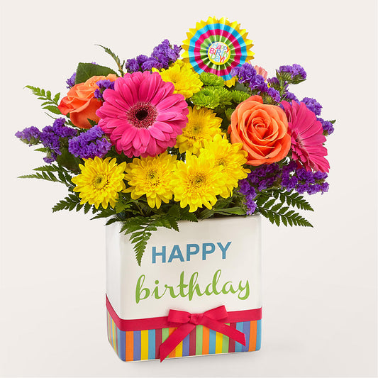 Birthday Brights Bouquet –  Fantasy Decorations And Flower Shop, Hawthorne CA