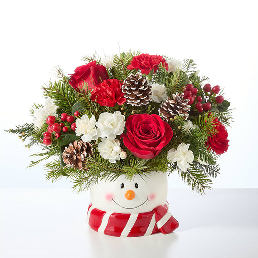 Jolly Snowman Bouquet –  Fantasy Decorations And Flower Shop, Hawthorne CA