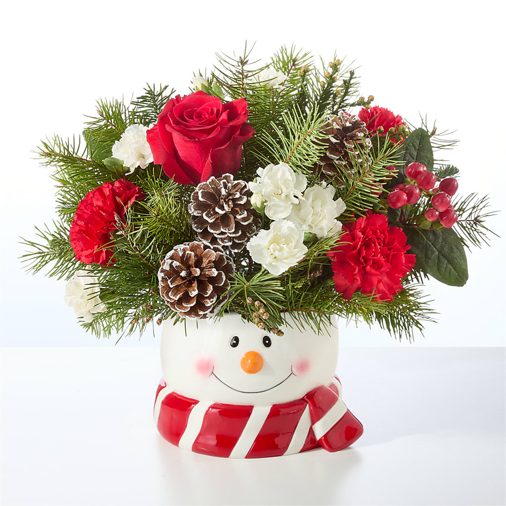 Jolly Snowman Bouquet –  Fantasy Decorations And Flower Shop, Hawthorne CA