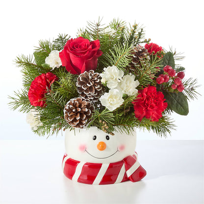 Jolly Snowman Bouquet –  Fantasy Decorations And Flower Shop, Hawthorne CA