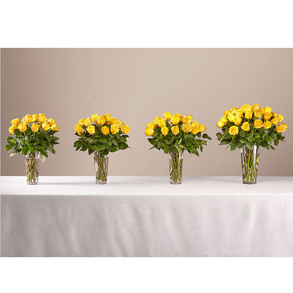 Long Stem Yellow Rose Bouquet –  Fantasy Decorations And Flower Shop, Hawthorne CA
