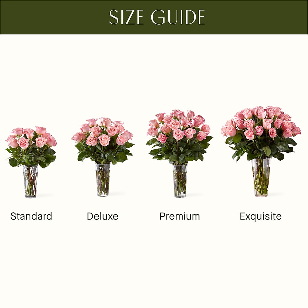 Long Stem Pink Rose Bouquet –  Fantasy Decorations And Flower Shop, Hawthorne CA