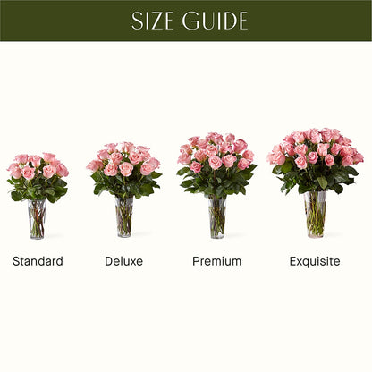 Long Stem Pink Rose Bouquet –  Fantasy Decorations And Flower Shop, Hawthorne CA