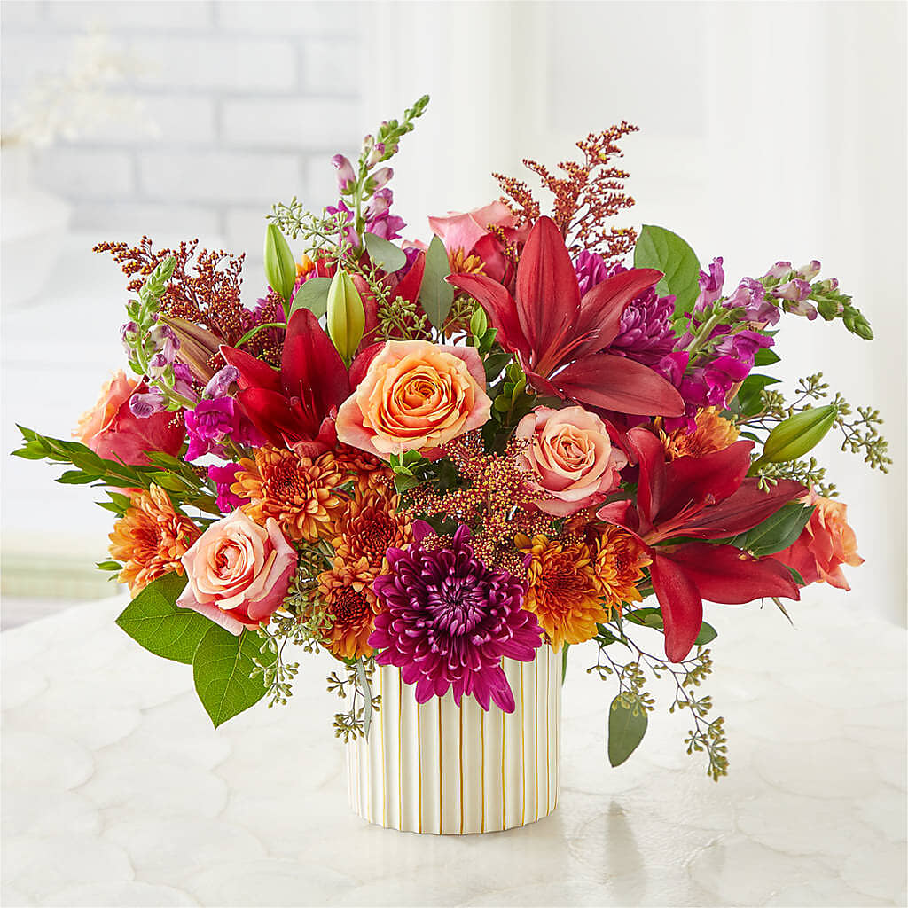 Burgundy Landscape Bouquet –  Fantasy Decorations And Flower Shop, Hawthorne CA