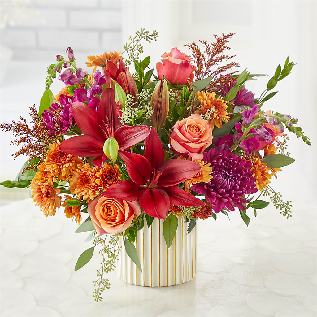 Burgundy Landscape Bouquet –  Fantasy Decorations And Flower Shop, Hawthorne CA