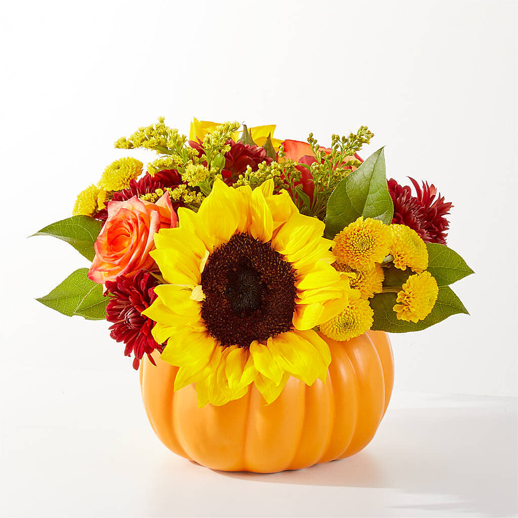 Golden Gourd Pumpkin Bouquet –  Fantasy Decorations And Flower Shop, Hawthorne CA