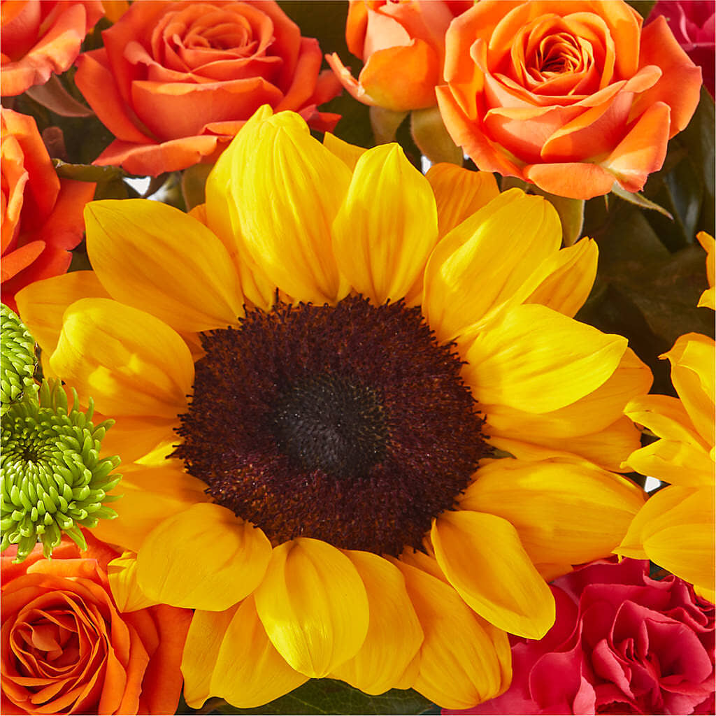 Sun-drenched Blooms Box Bouquet –  Fantasy Decorations And Flower Shop, Hawthorne CA