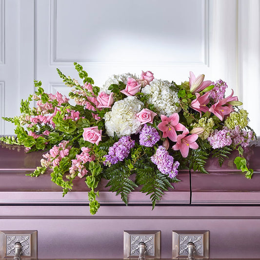 Life's Gratitude Casket Spray –  Fantasy Decorations And Flower Shop, Hawthorne CA