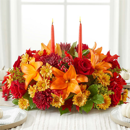 Autumn's Embrace Centerpiece –  Fantasy Decorations And Flower Shop, Hawthorne CA