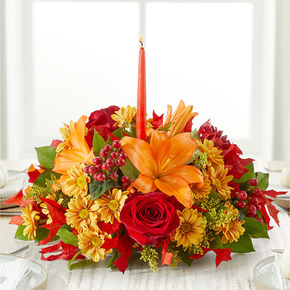Autumn's Embrace Centerpiece –  Fantasy Decorations And Flower Shop, Hawthorne CA