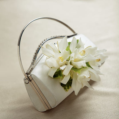 White Purse Decor –  Fantasy Decorations And Flower Shop, Hawthorne CA